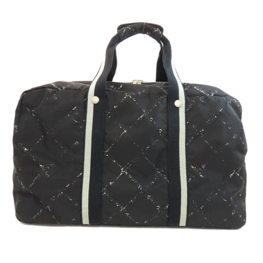 CHANEL Boston Duffel bag Nylon black Travel line 2WAY