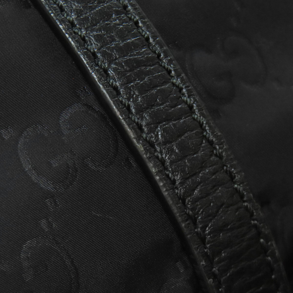 GUCCI Tote Bag 510332 Nylon black Outlet GG 2WAY