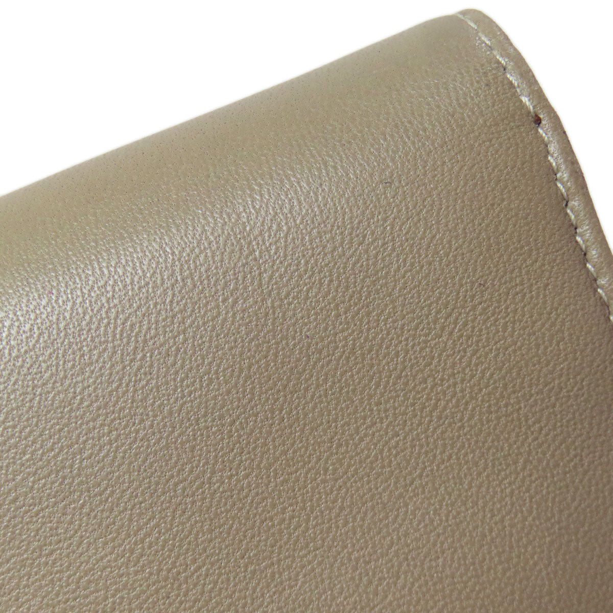 LOEWE Bifold Wallet lambskin green anagram Women Used Authentic