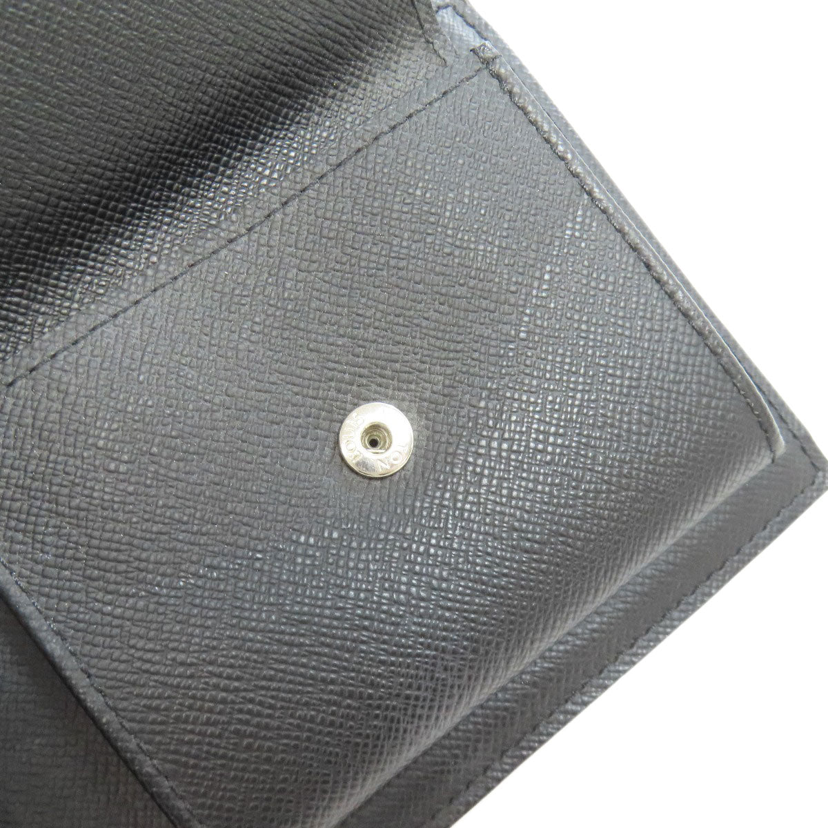 LOUIS VUITTON Bifold Wallet N63336 Damier canvas black Portefeuille�EMarco NM mens Used Authentic