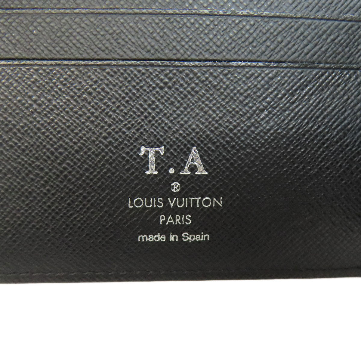 LOUIS VUITTON Bifold Wallet N63336 Damier canvas black Portefeuille�EMarco NM mens Used Authentic