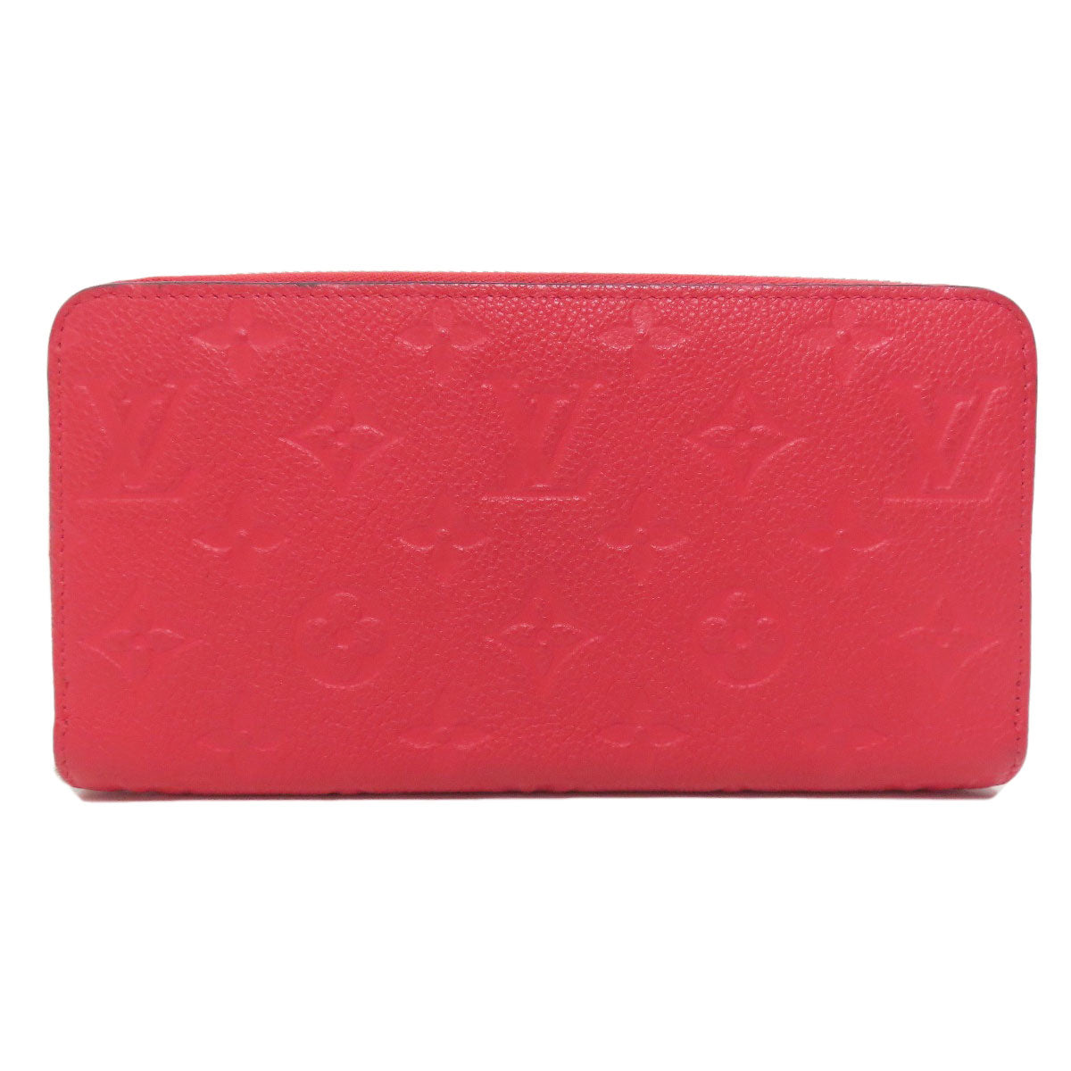 LOUIS VUITTON Long Wallet Purse M61788 Ann Platt Red Zippy wallet old Women Used Authentic