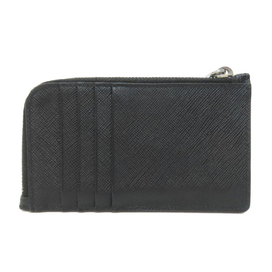 PRADA Coin case Safiano black Real Life Comics Women Used Authentic