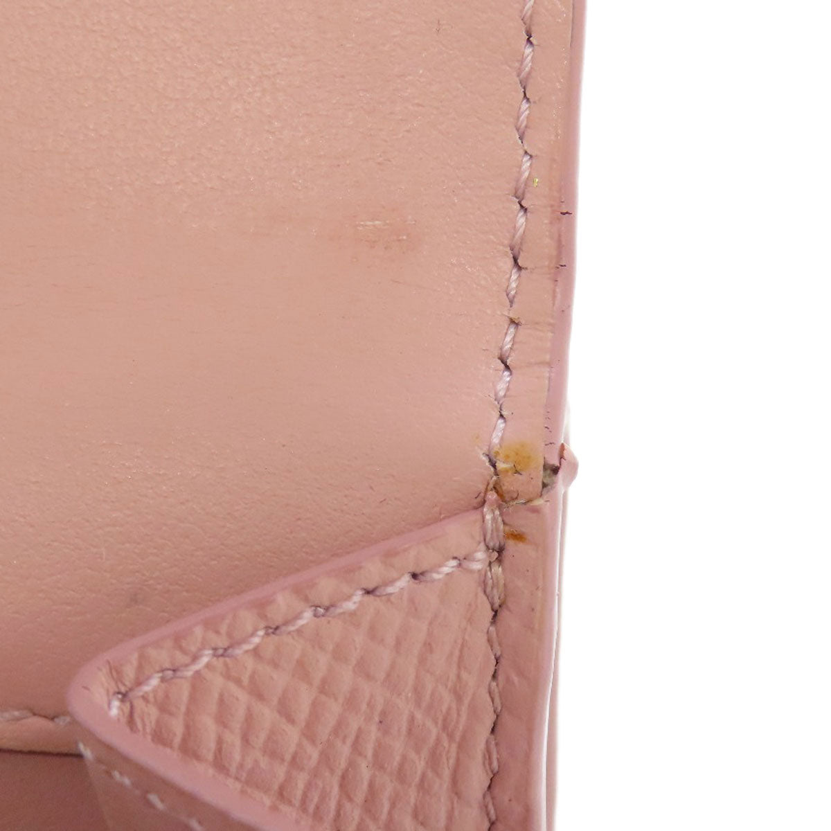 CELINE Bifold Wallet leather pink Tri-fold wallet
