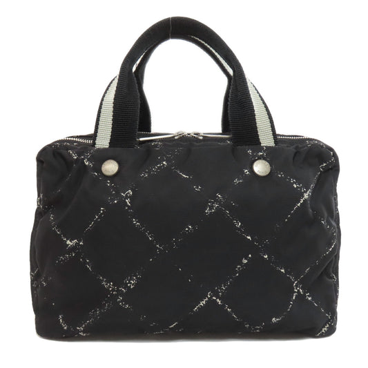 CHANEL Handbag Nylon black Travel line