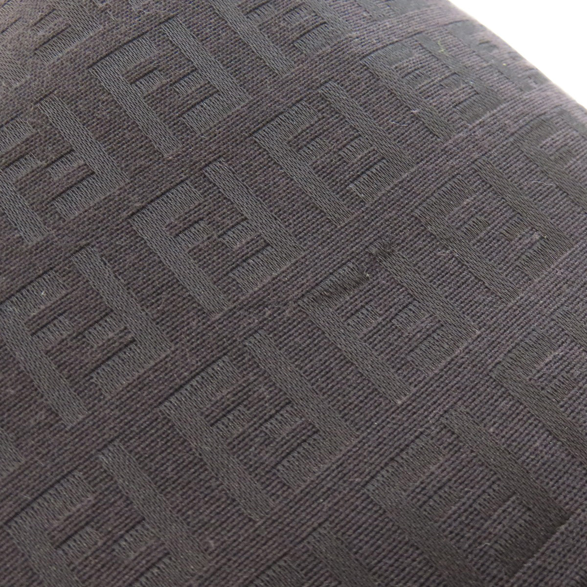FENDI Handbag canvas black Zucca Pattern