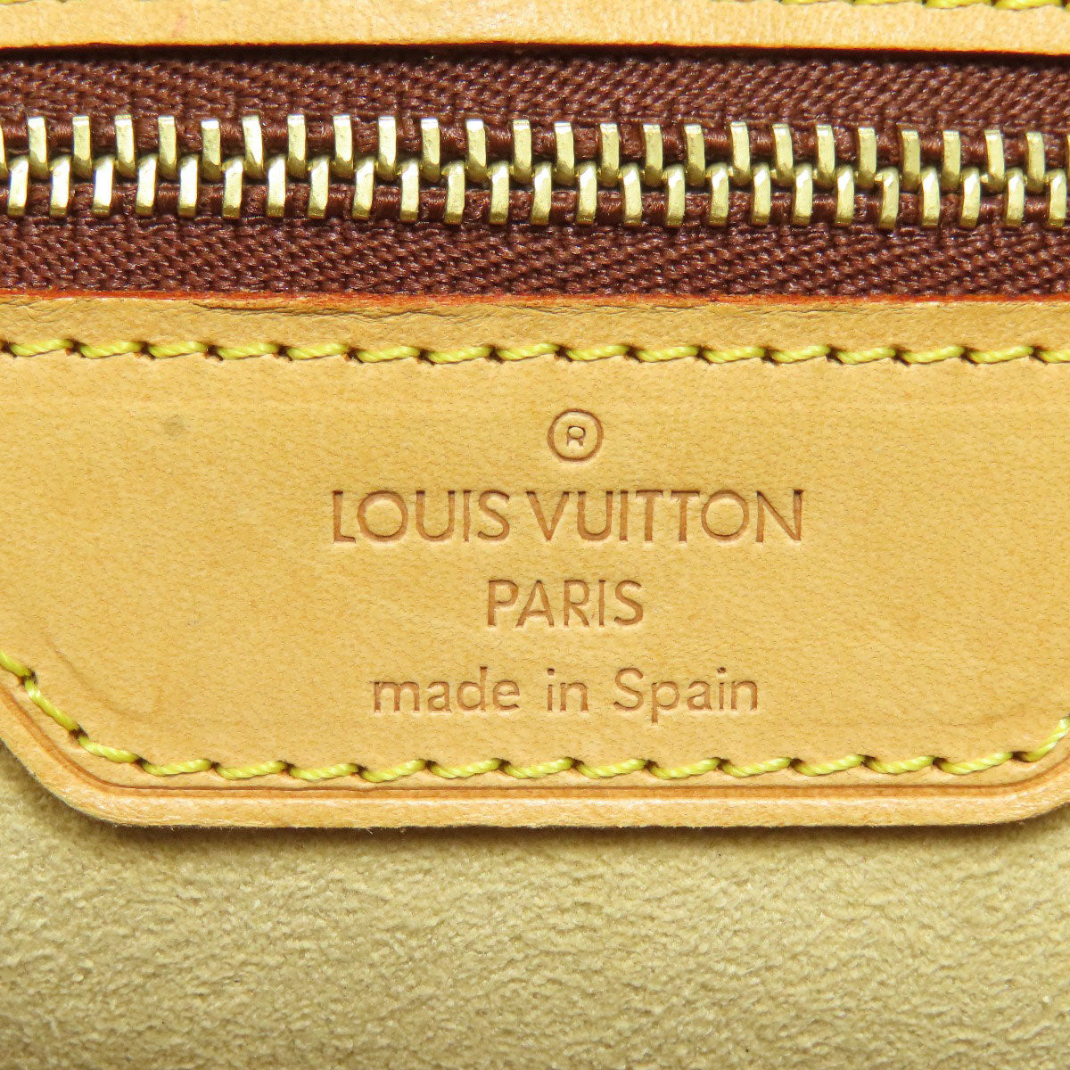 LOUIS VUITTON Tote Bag M51155 Monogram canvas Brown Luco Women Used Authentic