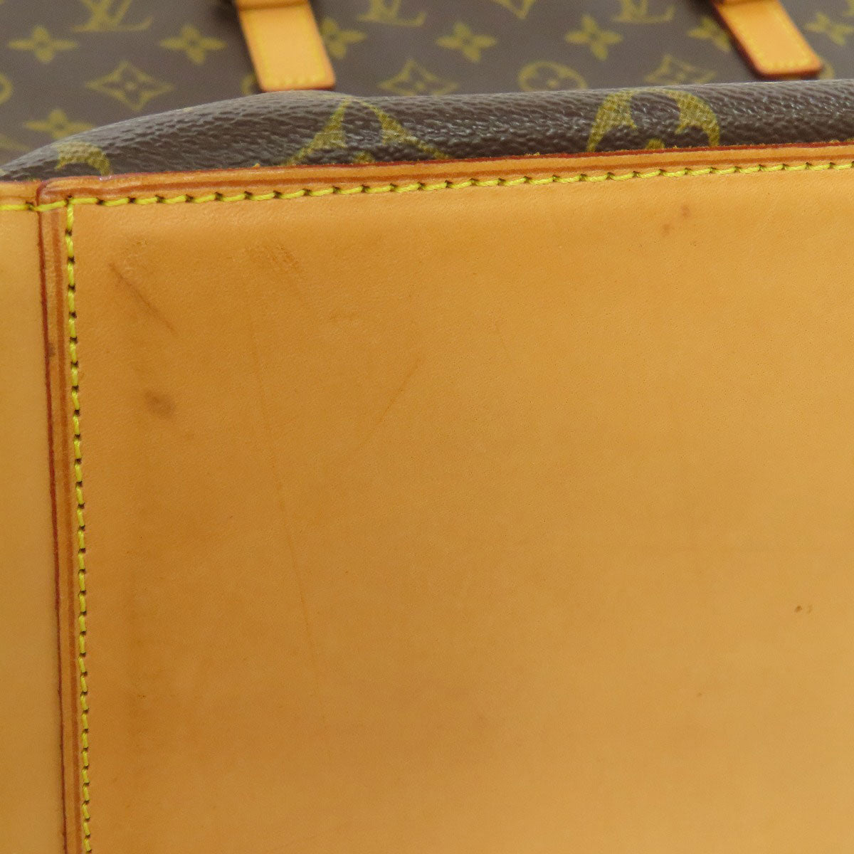 LOUIS VUITTON Tote Bag M51151 Monogram canvas Brown Cabas Mezzo Women Used Authentic