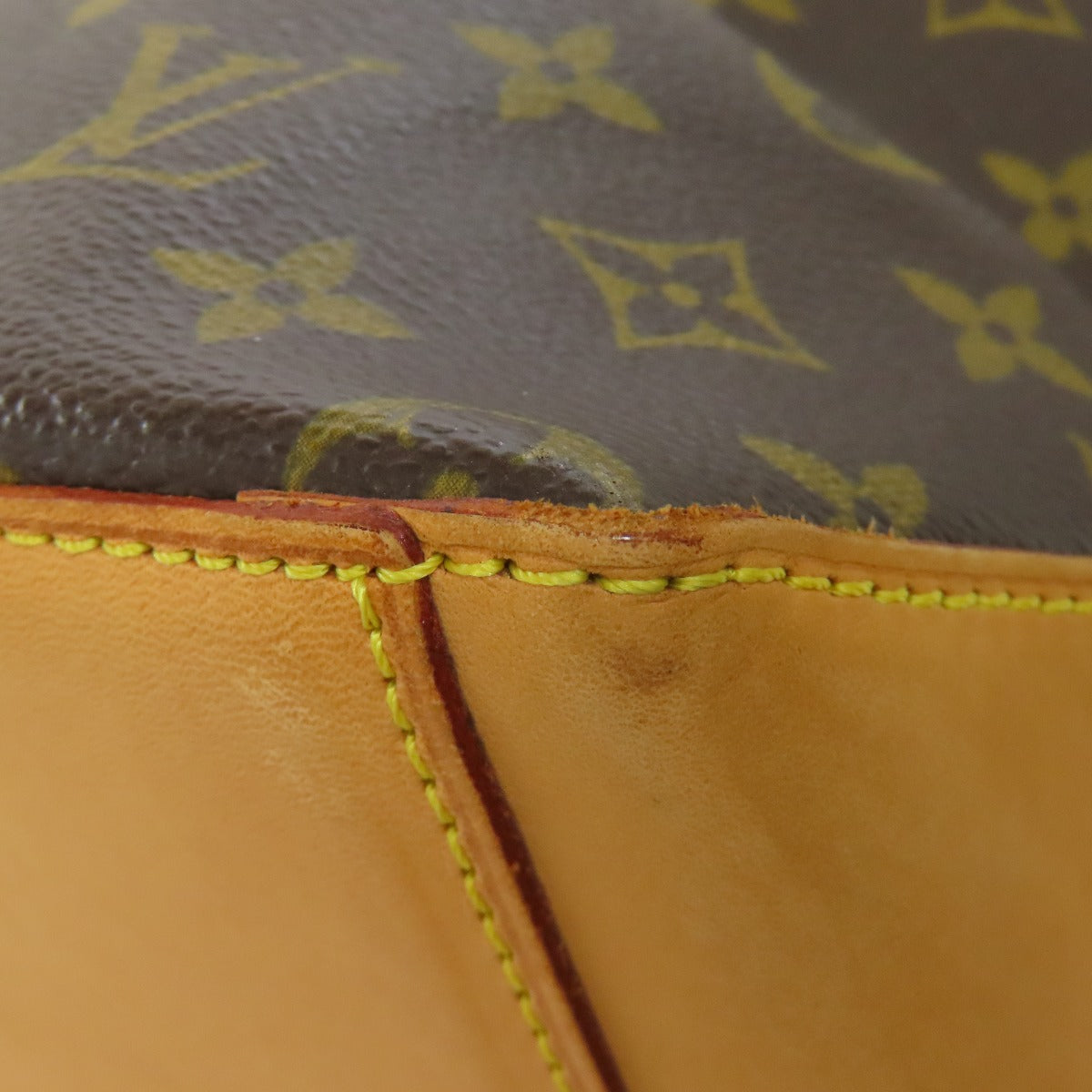 LOUIS VUITTON Tote Bag M51151 Monogram canvas Brown Cabas Mezzo Women Used Authentic