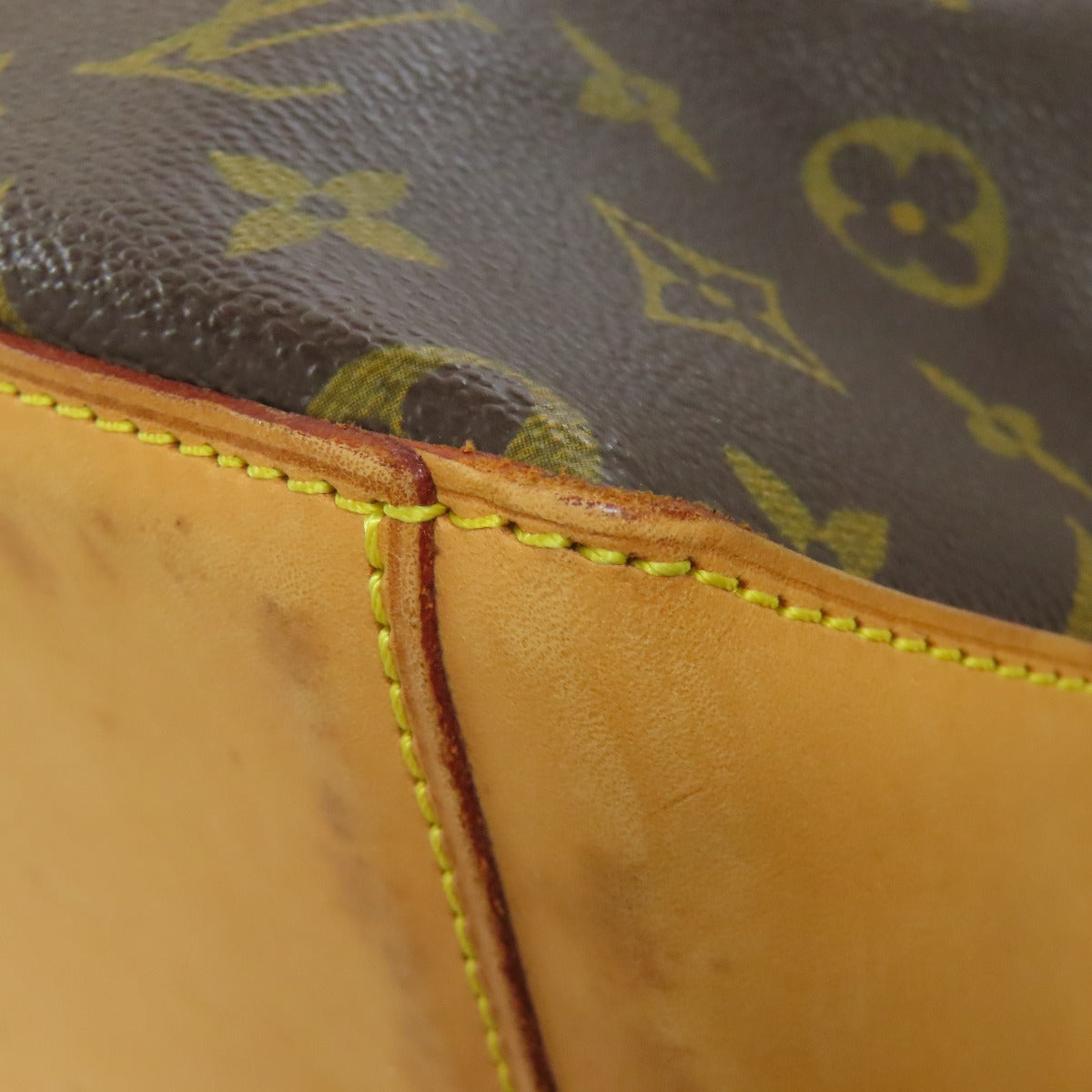 LOUIS VUITTON Tote Bag M51151 Monogram canvas Brown Cabas Mezzo Women Used Authentic