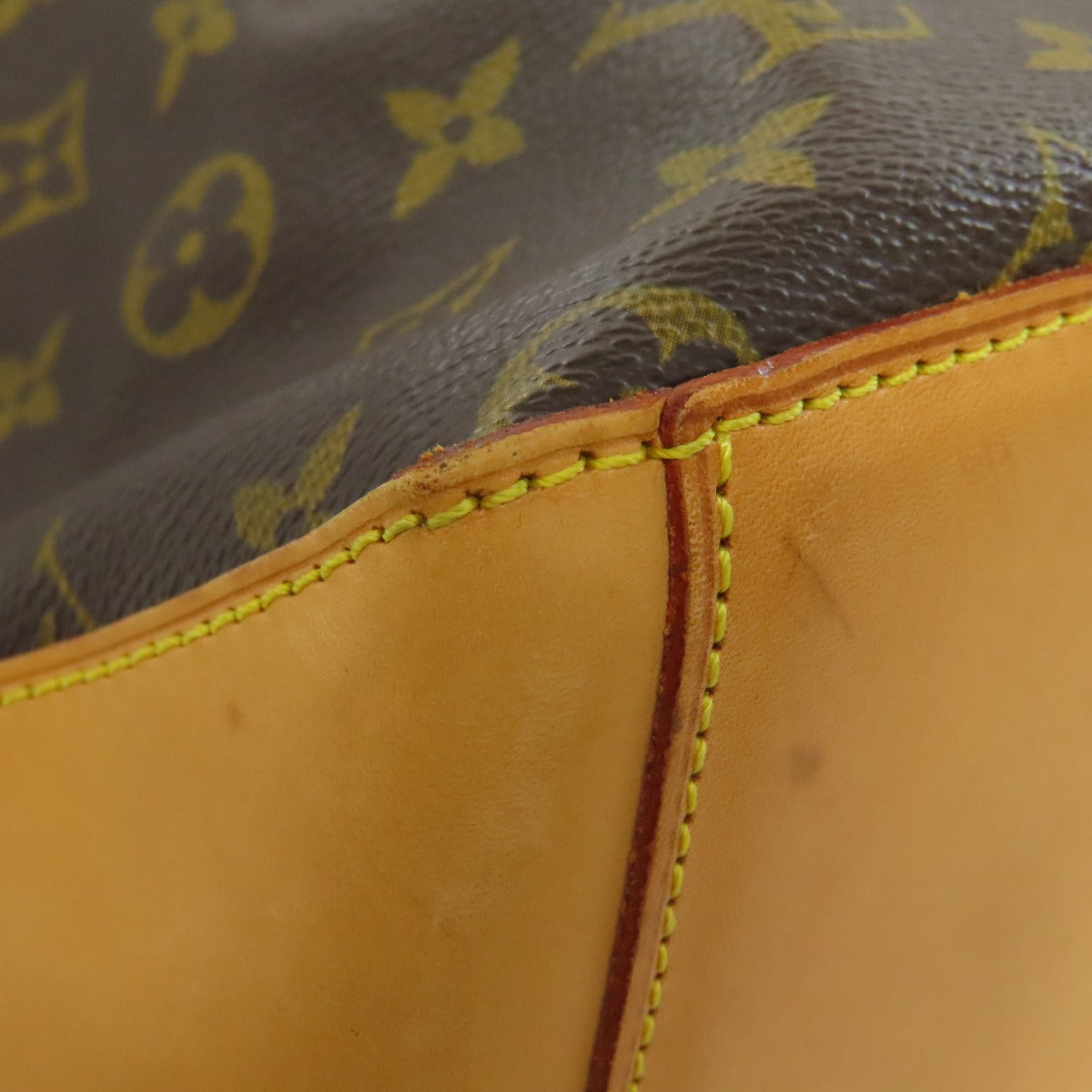 LOUIS VUITTON Tote Bag M51151 Monogram canvas Brown Cabas Mezzo Women Used Authentic