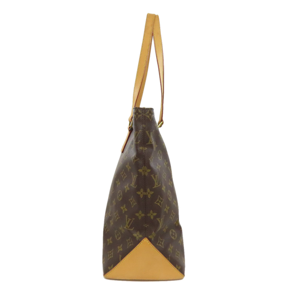 LOUIS VUITTON Tote Bag M51151 Monogram canvas Brown Cabas Mezzo Women Used Authentic