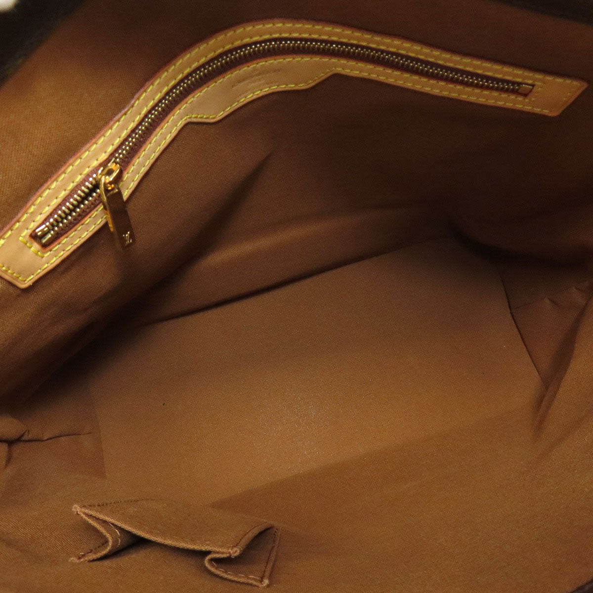 LOUIS VUITTON Tote Bag M51151 Monogram canvas Brown Cabas Mezzo Women Used Authentic