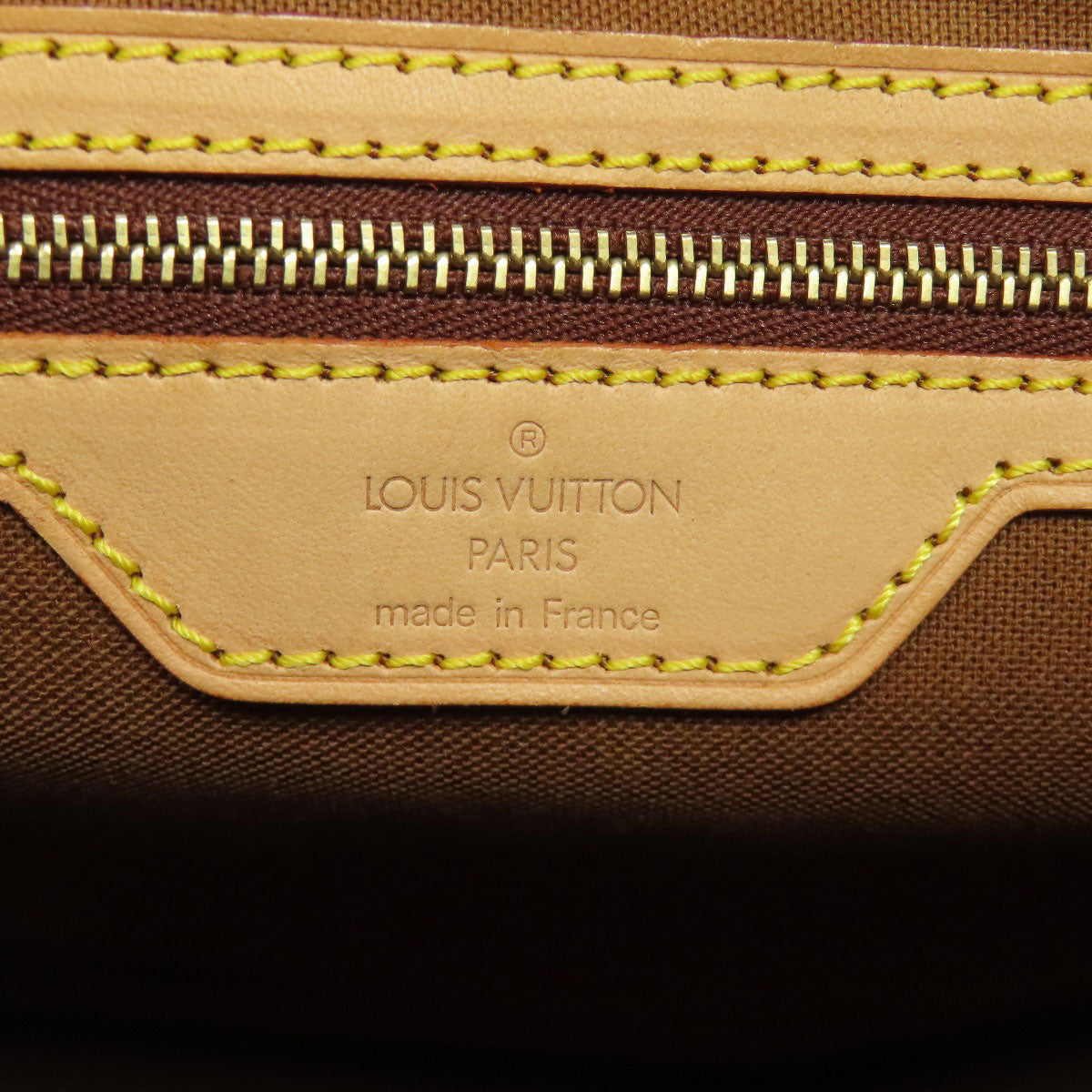 LOUIS VUITTON Tote Bag M51151 Monogram canvas Brown Cabas Mezzo Women Used Authentic