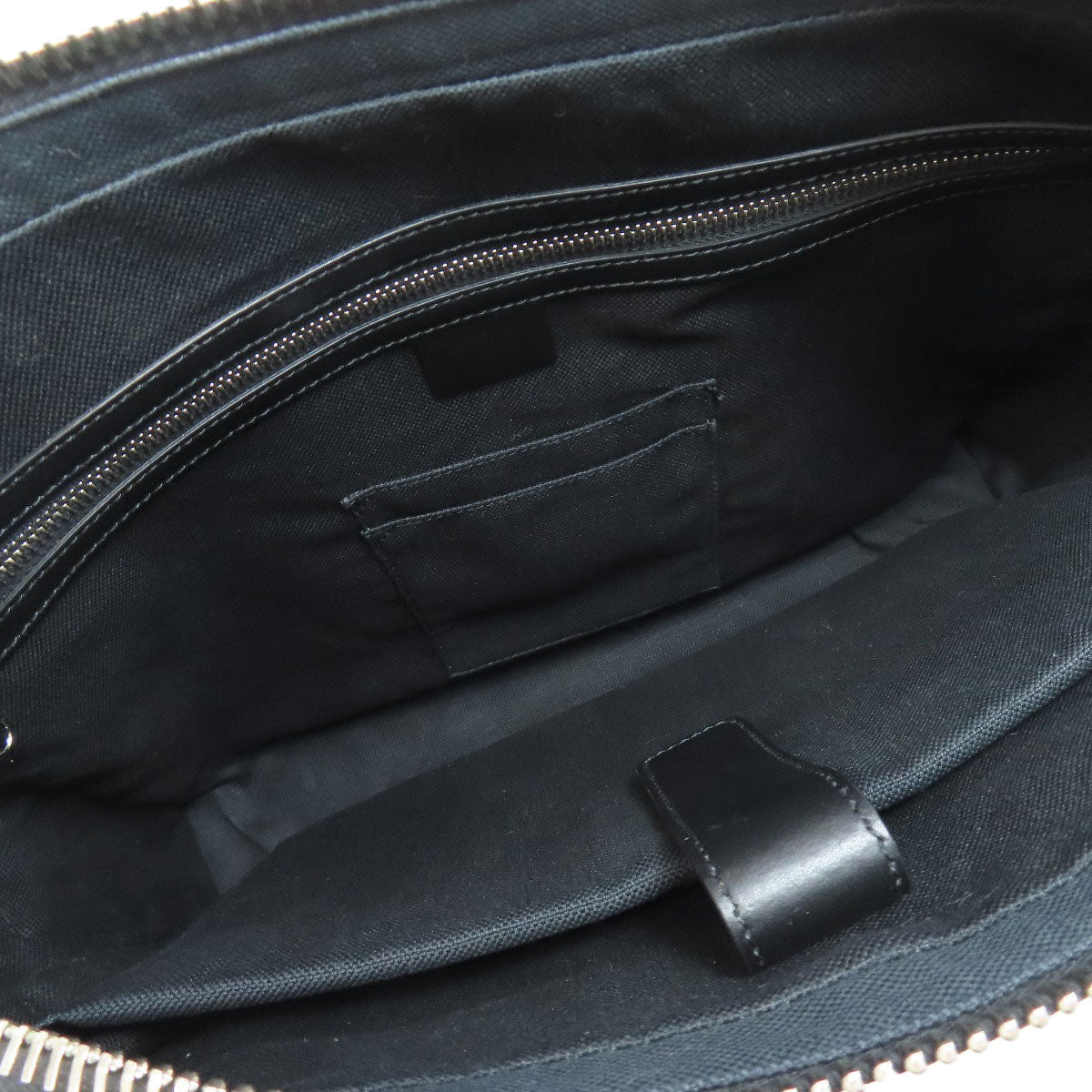 GUCCI Business bag 474135 PVC black GG Briefcase mens Used Authentic