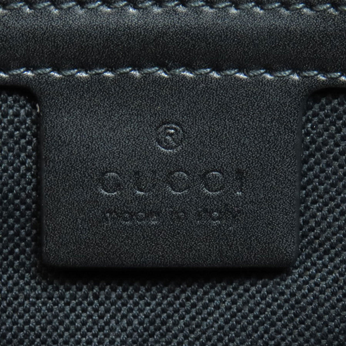 GUCCI Business bag 474135 PVC black GG Briefcase mens Used Authentic