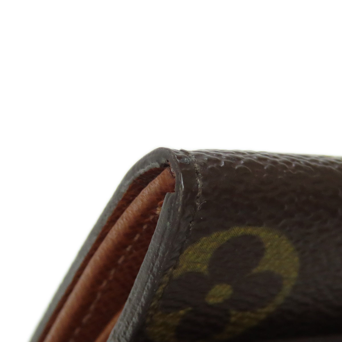 LOUIS VUITTON Coin case M61930 Monogram canvas Brown Portonet Plat Women(Unisex) Used Authentic