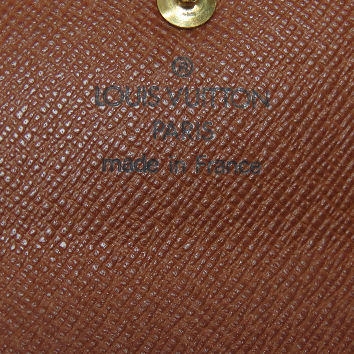 LOUIS VUITTON Coin case M61930 Monogram canvas Brown Portonet Plat Women(Unisex) Used Authentic
