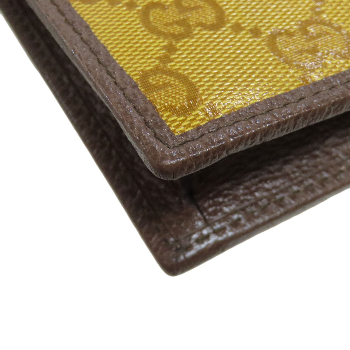 GUCCI Accessory pouch 702203 PVC Brown GG Crystal Adidas Collaboration Phone Pouch Women Used Authentic