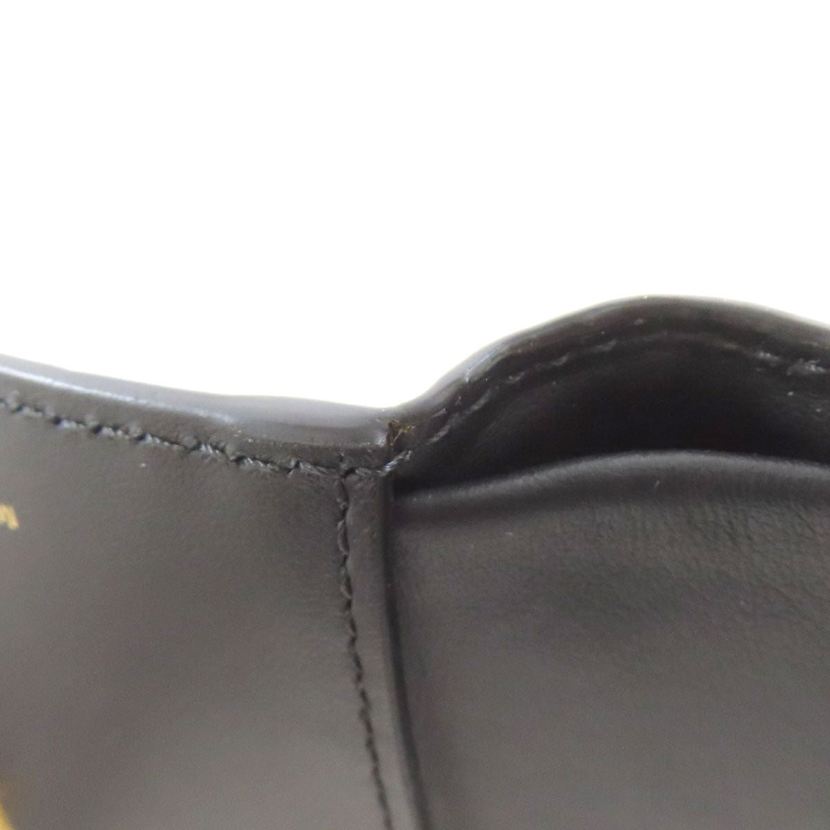 BURBERRY Bifold Wallet leather black TB logo