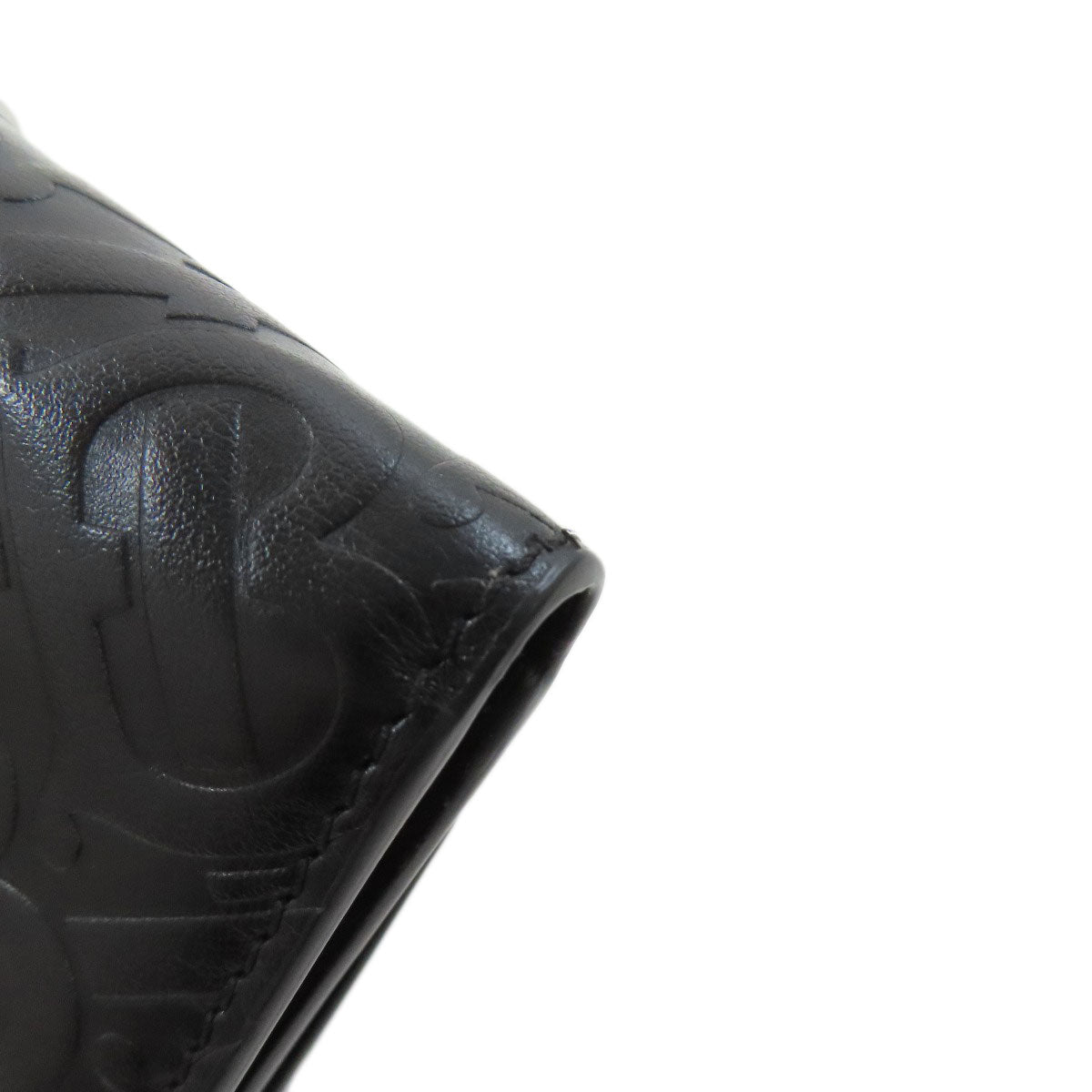 BURBERRY Bifold Wallet leather black TB logo