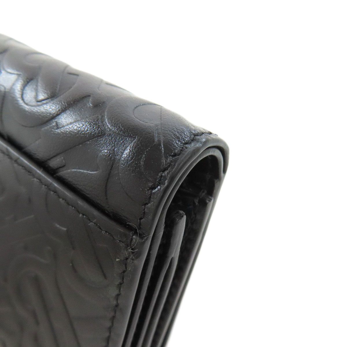 BURBERRY Bifold Wallet leather black TB logo