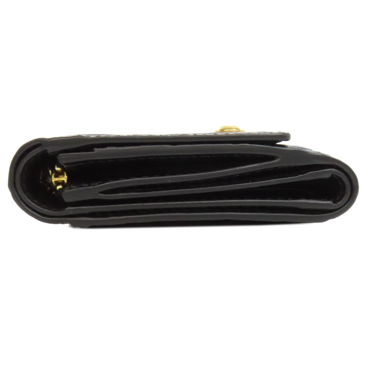 BURBERRY Bifold Wallet leather black TB logo
