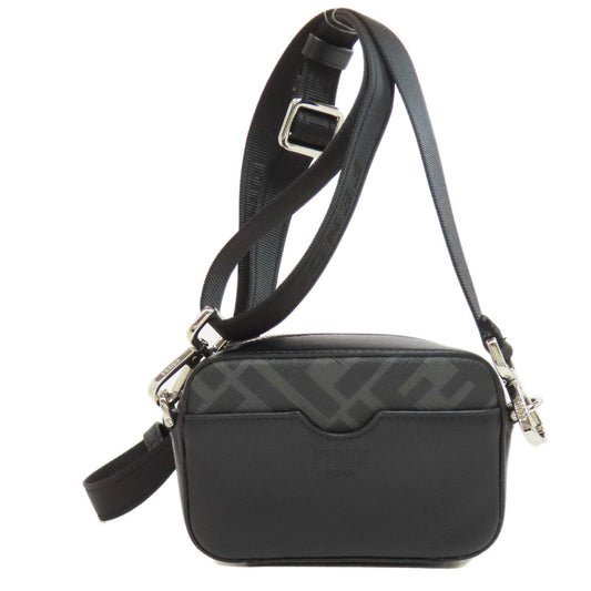 FENDI Shoulder Bag leather gray Mini Shoulder