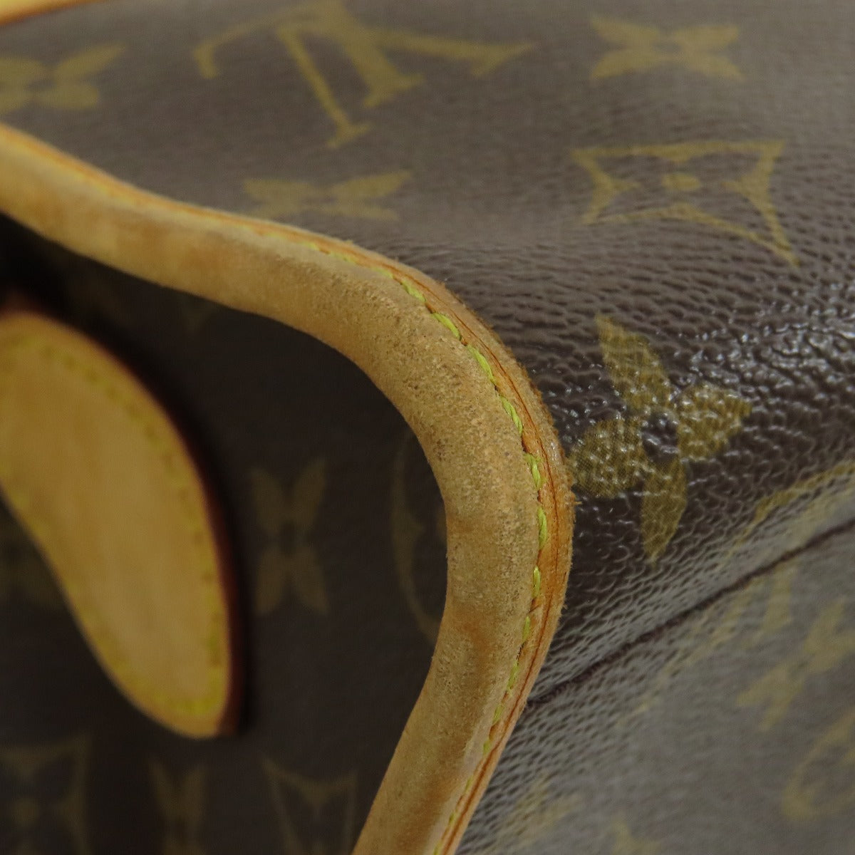 LOUIS VUITTON Shoulder Bag M40008 Monogram canvas Brown Popancourt Ron Women Used Authentic