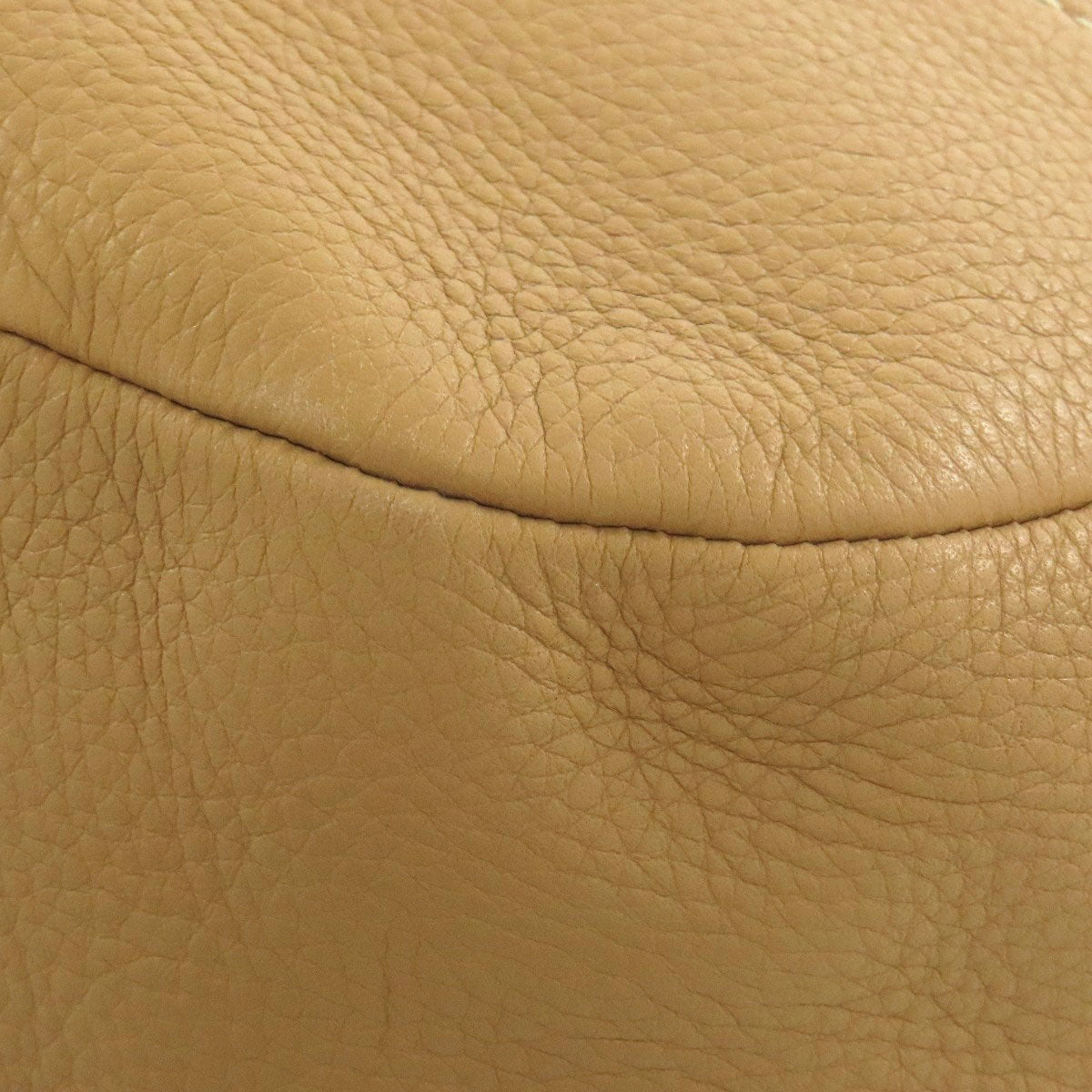 PRADA Handbag leather beige logo