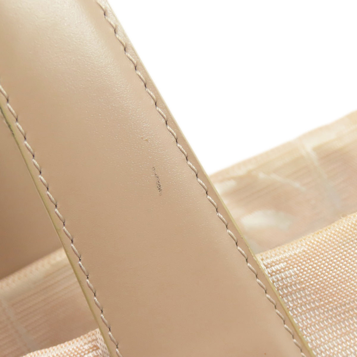 CHANEL Tote Bag Nylon jacquard beige New Travel Line MM
