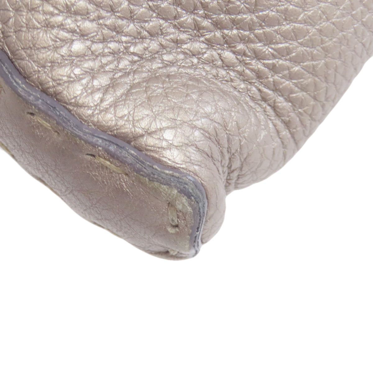 FENDI Shoulder Bag Calfskin gray Celeria