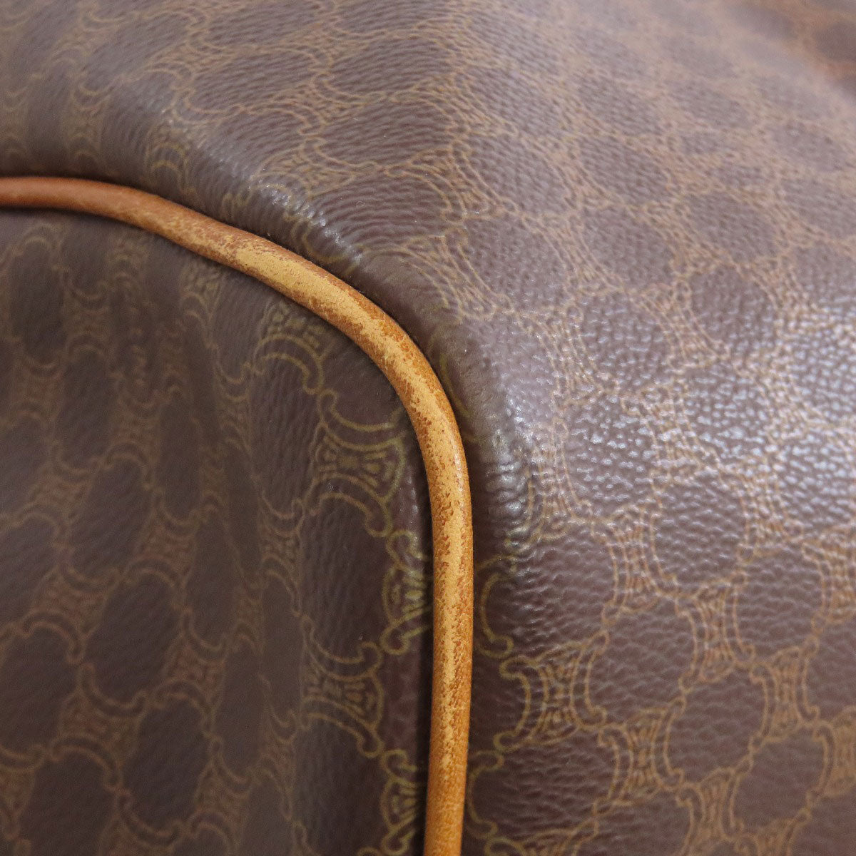 CELINE Boston Duffel bag PVC Brown Macadam Pattern