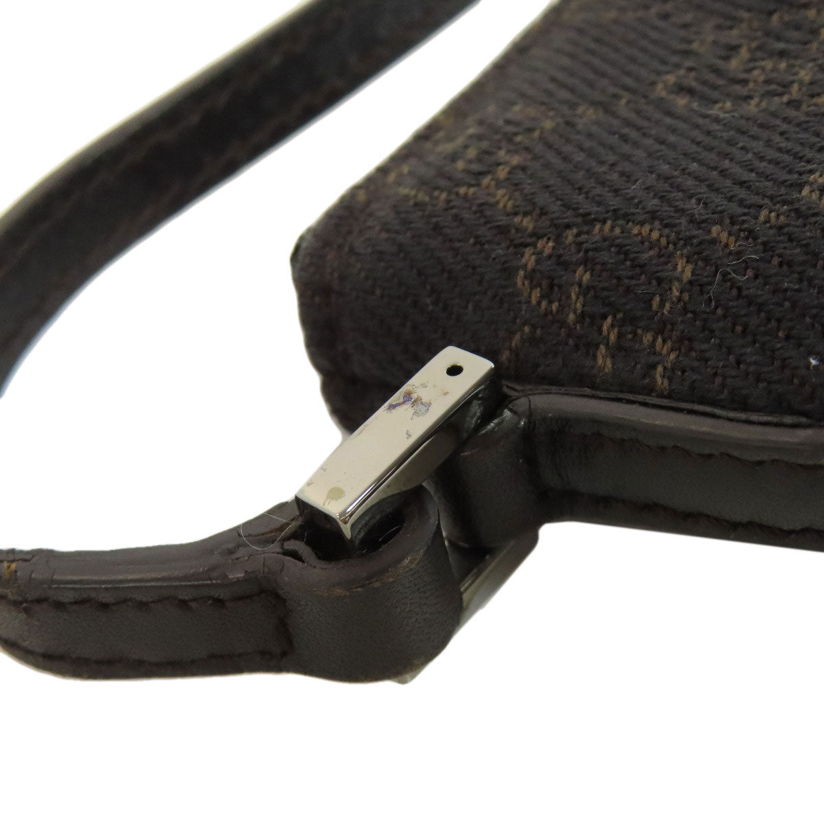 GUCCI Handbag 07198 canvas black GG pattern accessory pouch