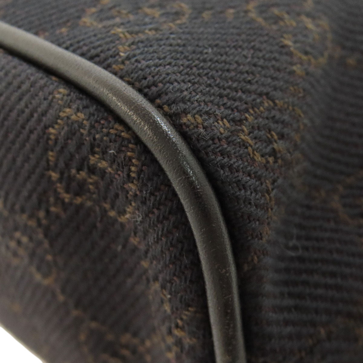 GUCCI Handbag 07198 canvas black GG pattern accessory pouch