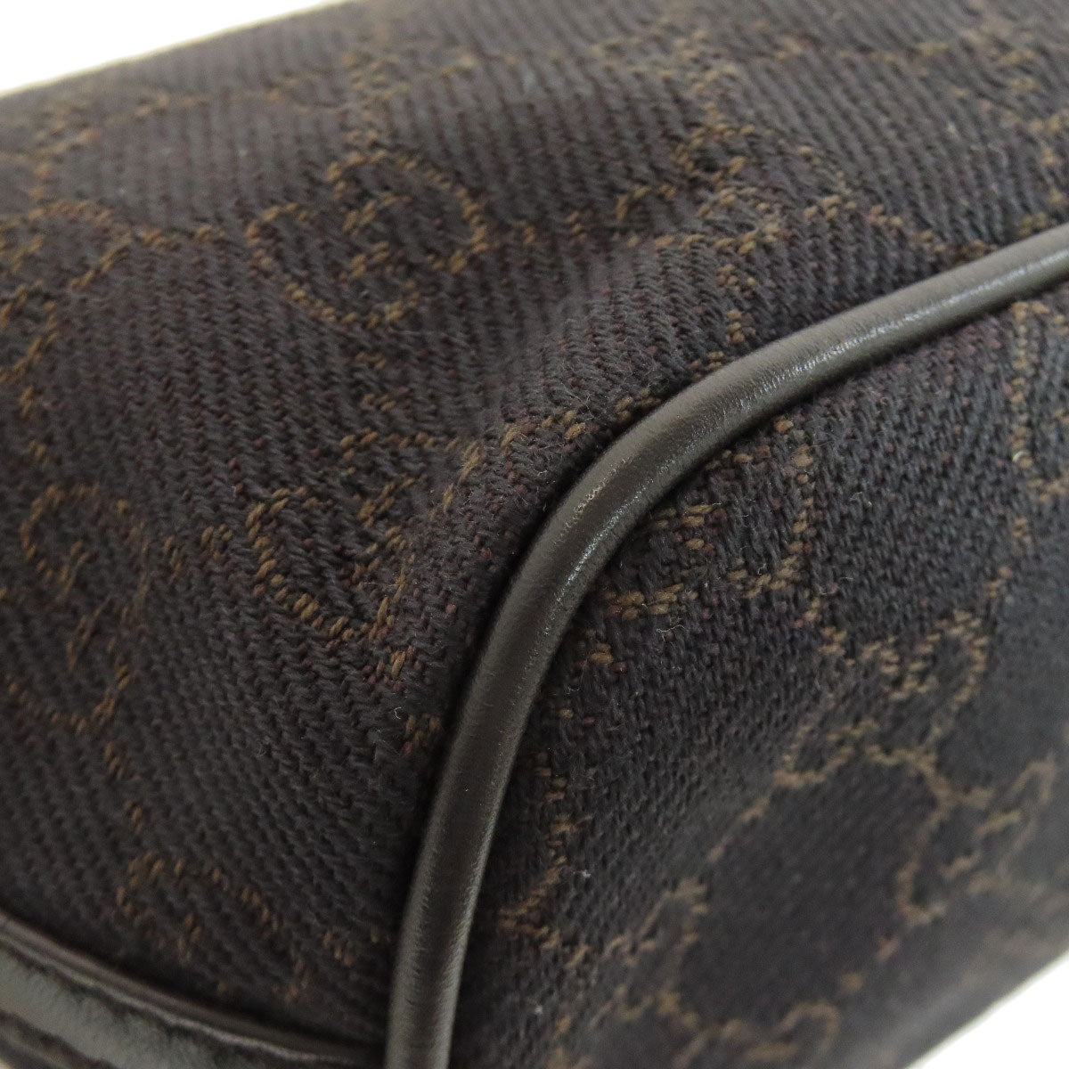 GUCCI Handbag 07198 canvas black GG pattern accessory pouch