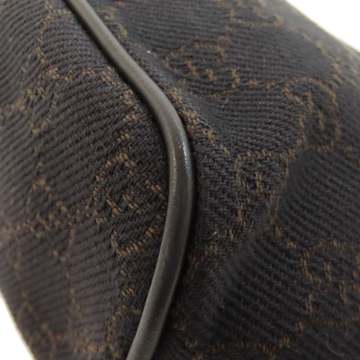 GUCCI Handbag 07198 canvas black GG pattern accessory pouch