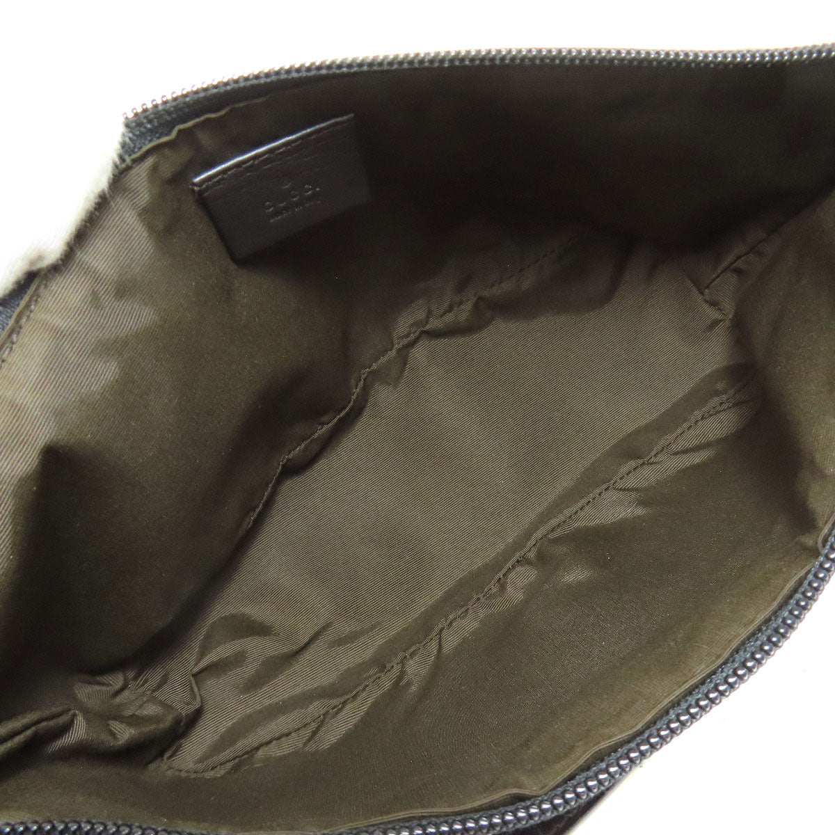 GUCCI Handbag 07198 canvas black GG pattern accessory pouch