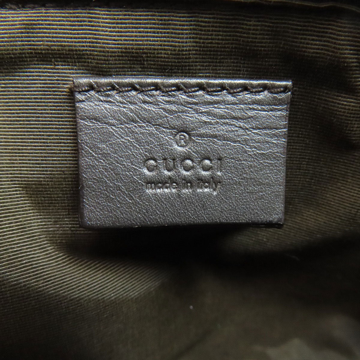 GUCCI Handbag 07198 canvas black GG pattern accessory pouch