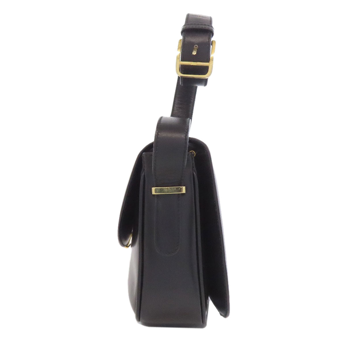 CELINE Shoulder Bag leather black logo