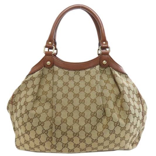 GUCCI Handbag 211944 canvas Brown Sukey GG