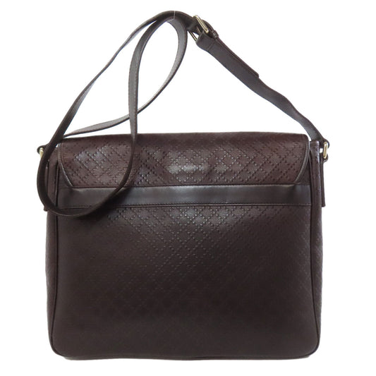 GUCCI Shoulder Bag 223665 leather Brown Diamante