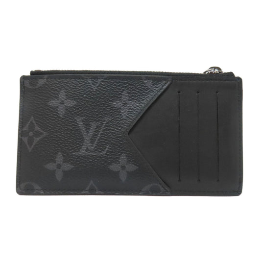 LOUIS VUITTON Coin case M80994 Monogram Eclipse black Zippy Dragonne Trunk Print Women Used Authentic
