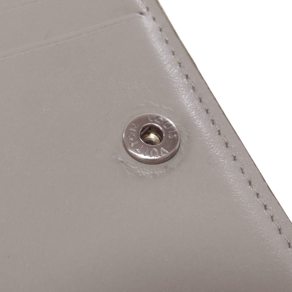 LOUIS VUITTON Bifold Wallet M80903 Monogram Mahina gray Portefeuille Clare Women Used Authentic