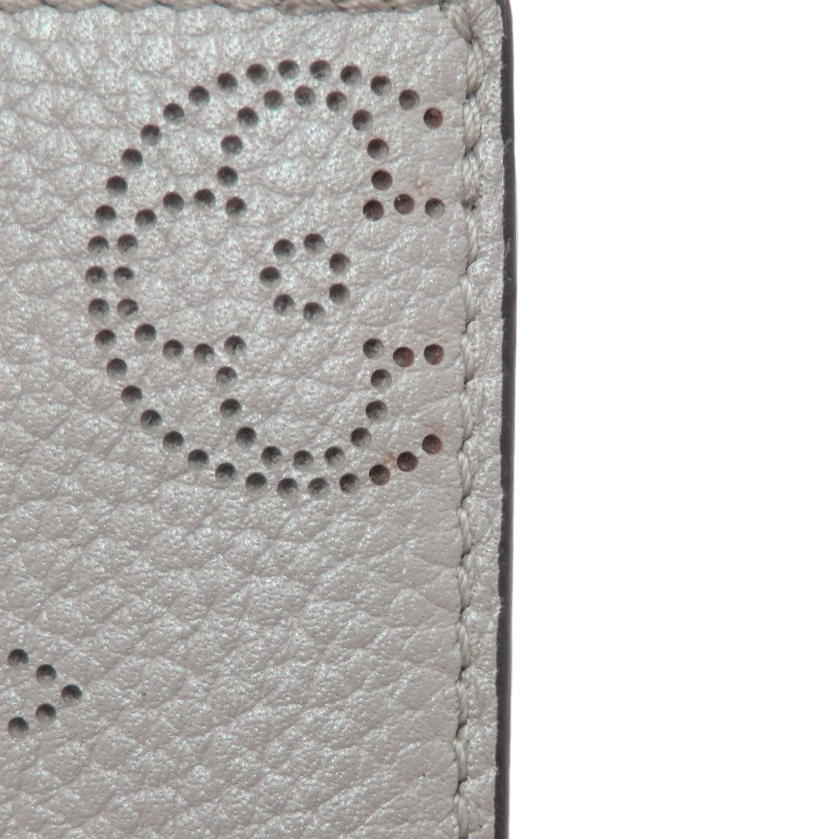 LOUIS VUITTON Bifold Wallet M80903 Monogram Mahina gray Portefeuille Clare Women Used Authentic