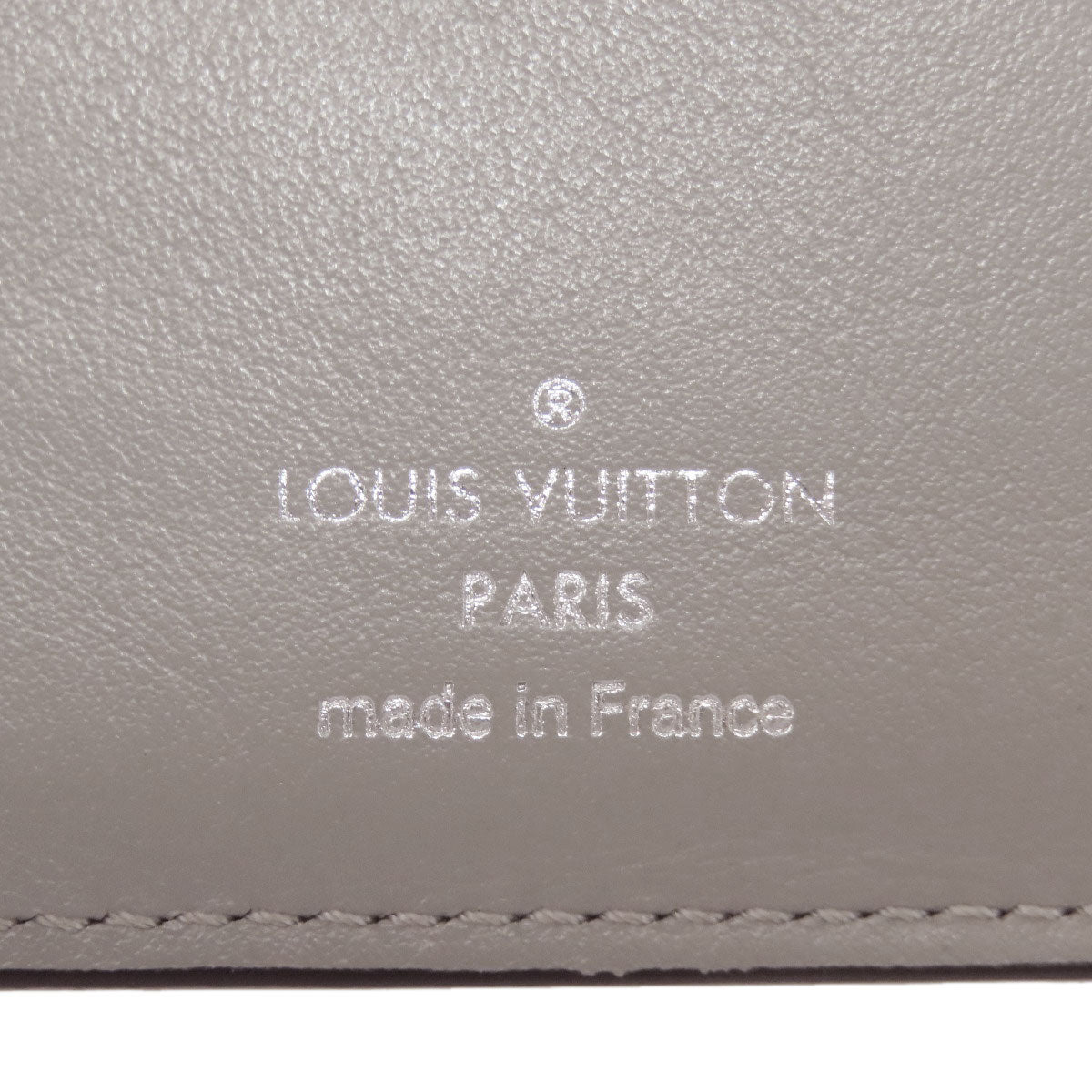 LOUIS VUITTON Bifold Wallet M80903 Monogram Mahina gray Portefeuille Clare Women Used Authentic