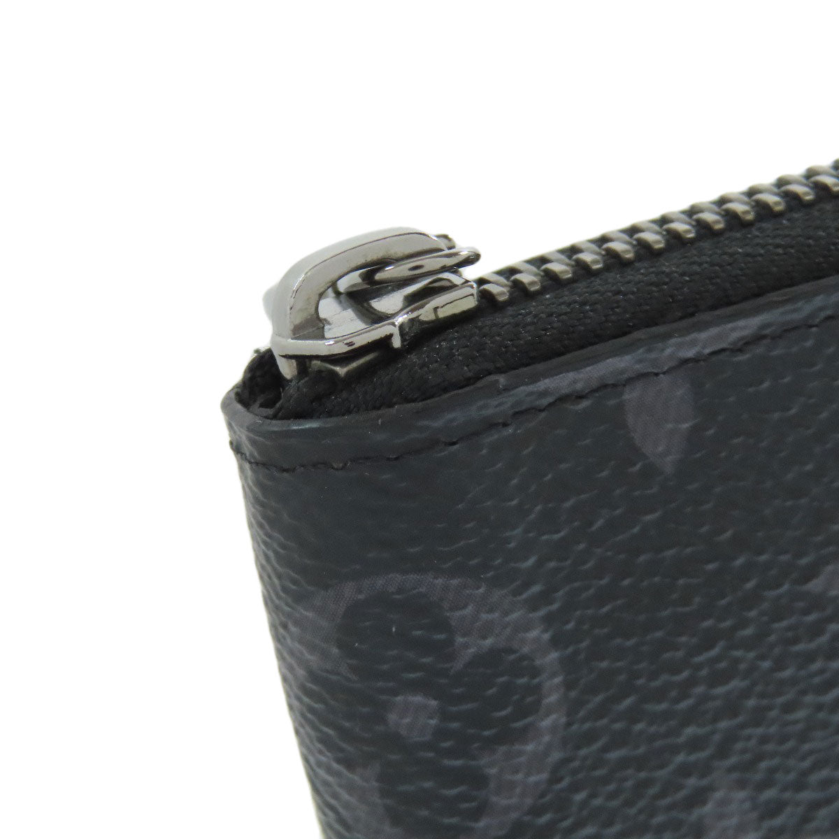 LOUIS VUITTON Long Wallet Purse M62295 Monogram Eclipse black Zippy wallet Vertical mens Used Authentic