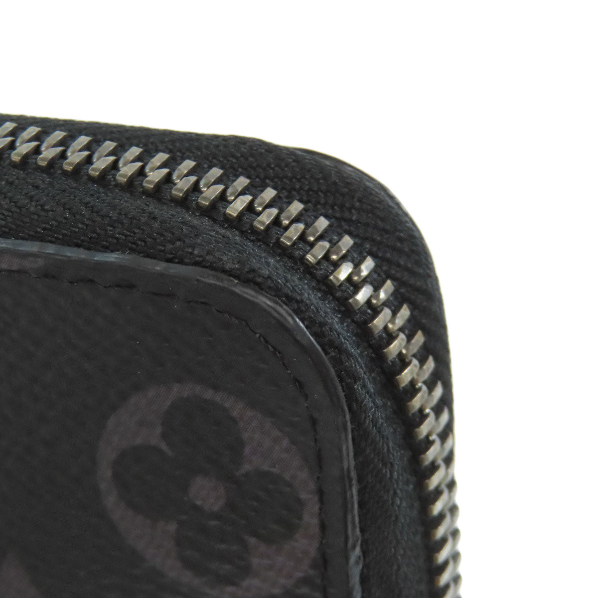 LOUIS VUITTON Long Wallet Purse M62295 Monogram Eclipse black Zippy wallet Vertical mens Used Authentic