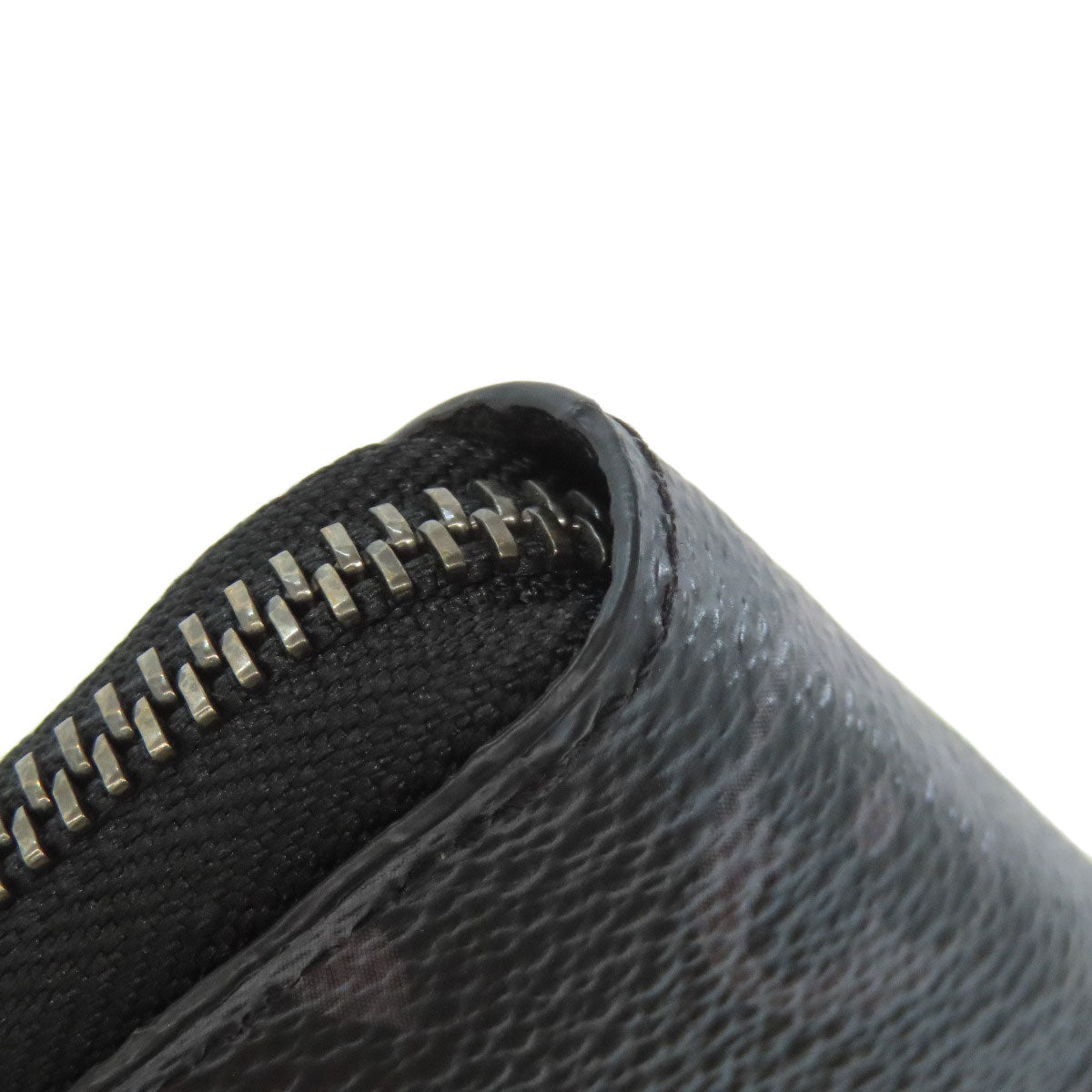 LOUIS VUITTON Long Wallet Purse M62295 Monogram Eclipse black Zippy wallet Vertical mens Used Authentic