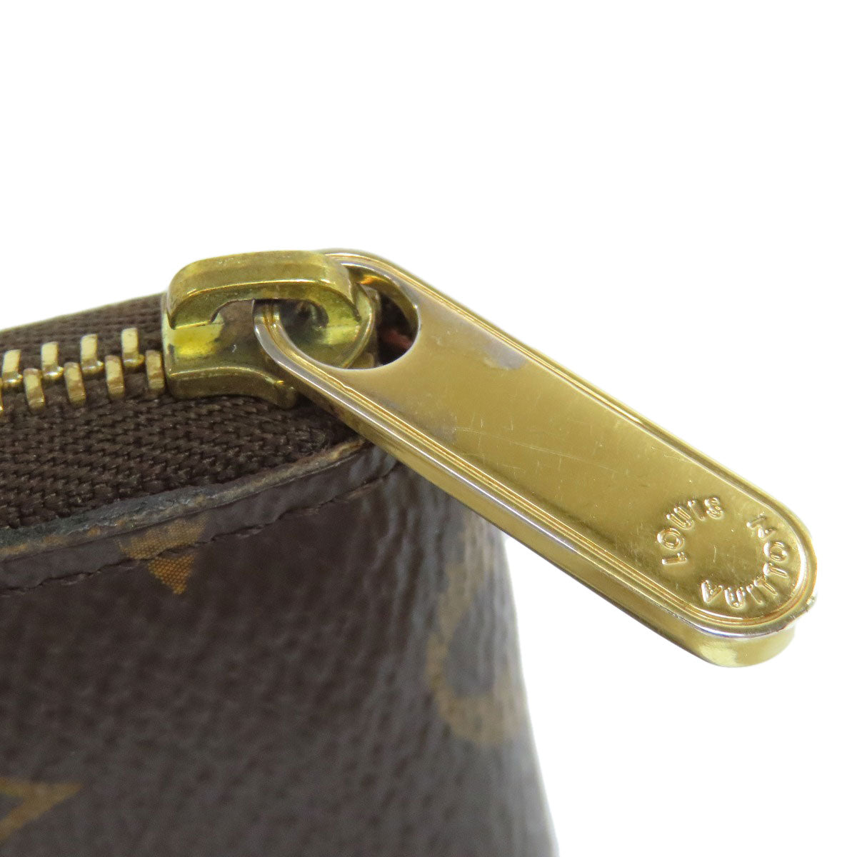LOUIS VUITTON Coin case M60067 Monogram canvas Brown Zippy coin purse Women(Unisex) Used Authentic